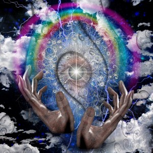 Hands Pray to the God Eye